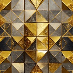 Golden Mosaic Tiles  Play Mat (rectangle) by essentialimage365