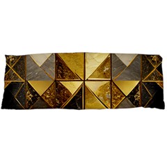 Golden Mosaic Tiles  Body Pillow Case (dakimakura) by essentialimage365