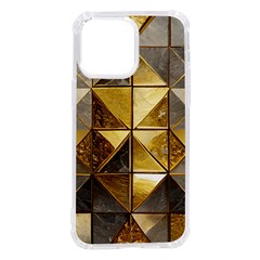 Golden Mosaic Tiles  Iphone 14 Pro Max Tpu Uv Print Case by essentialimage365