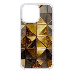 Golden Mosaic Tiles  Iphone 13 Pro Tpu Uv Print Case