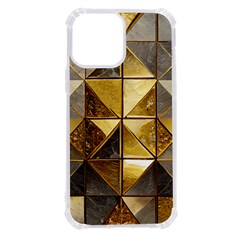 Golden Mosaic Tiles  Iphone 13 Pro Max Tpu Uv Print Case