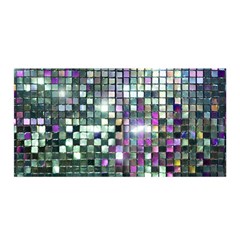 Disco Mosaic Magic Satin Wrap 35  X 70 