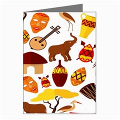 Africa Jungle Ethnic Tribe Travel Seamless Pattern Vector Illustration Greeting Card
