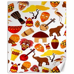 Africa Jungle Ethnic Tribe Travel Seamless Pattern Vector Illustration Canvas 16  x 20 