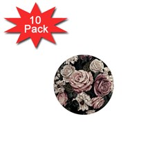 Elegant Seamless Pattern Blush Toned Rustic Flowers 1  Mini Magnet (10 Pack) 