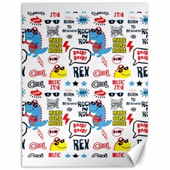 Monster Cool Seamless Pattern Canvas 12  X 16 