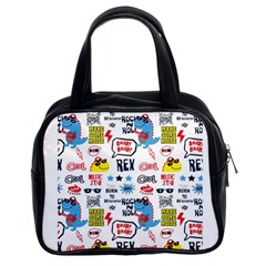 Monster Cool Seamless Pattern Classic Handbag (two Sides) by Hannah976