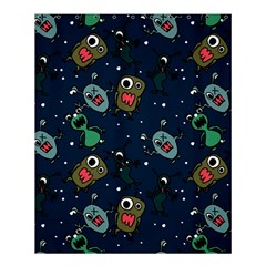 Monster Alien Pattern Seamless Background Shower Curtain 60  X 72  (medium)  by Hannah976