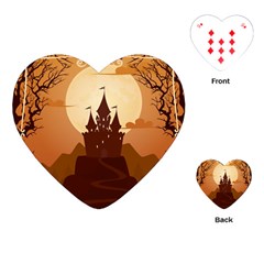 Beautiful Castle Playing Cards Single Design (heart)