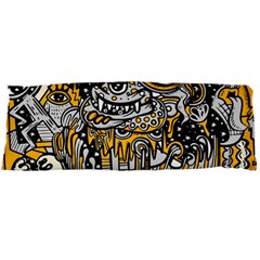Crazy Abstract Doodle Social Doodle Drawing Style Body Pillow Case Dakimakura (Two Sides)