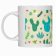 Space Patterns White Mug