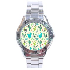 Space Patterns Stainless Steel Analogue Watch by Hannah976