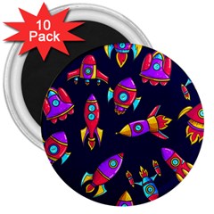 Space Patterns 3  Magnets (10 Pack) 