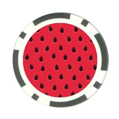 Seamless Watermelon Surface Texture Poker Chip Card Guard