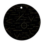 Abstract Math Pattern Ornament (Round) Front