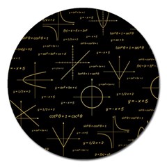 Abstract Math Pattern Magnet 5  (round)