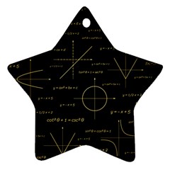 Abstract Math Pattern Star Ornament (two Sides)
