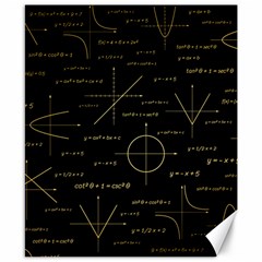 Abstract Math Pattern Canvas 8  X 10 