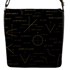 Abstract Math Pattern Flap Closure Messenger Bag (s) by Hannah976