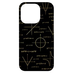 Abstract Math Pattern Iphone 14 Pro Black Uv Print Case by Hannah976