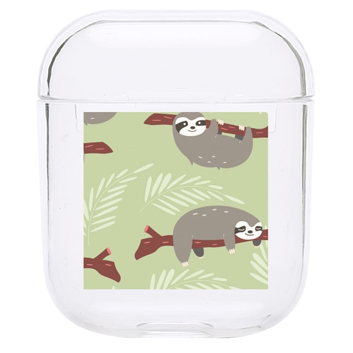 Sloths Pattern Design Hard PC AirPods 1/2 Case