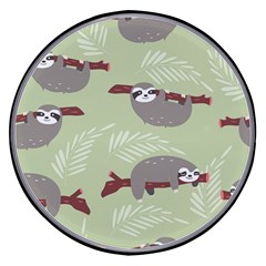 Sloths Pattern Design Wireless Fast Charger(black) by Hannah976