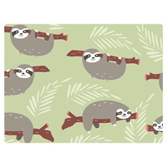 Sloths Pattern Design Two Sides Premium Plush Fleece Blanket (extra Small) by Hannah976