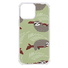 Sloths Pattern Design Iphone 13 Pro Max Tpu Uv Print Case by Hannah976