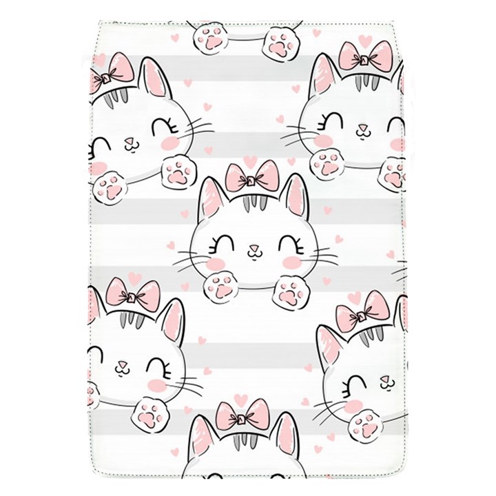 Cat With Bow Pattern Removable Flap Cover (S)