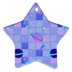 Seamless Pattern Pastel Galaxy Future Ornament (star)