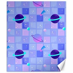 Seamless Pattern Pastel Galaxy Future Canvas 8  X 10 