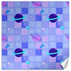 Seamless Pattern Pastel Galaxy Future Canvas 12  X 12 