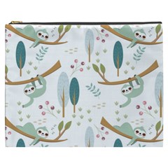 Pattern Sloth Woodland Cosmetic Bag (xxxl) by Hannah976