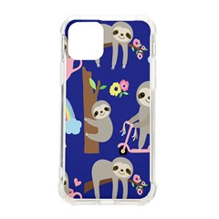 Hand Drawn Cute Sloth Pattern Background Iphone 11 Pro 5 8 Inch Tpu Uv Print Case by Hannah976
