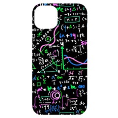 Math Linear Mathematics Education Circle Background Iphone 14 Plus Black Uv Print Case by Hannah976