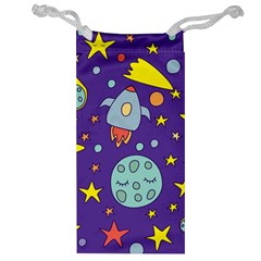 Card With Lovely Planets Jewelry Bag