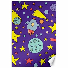 Card With Lovely Planets Canvas 20  X 30 