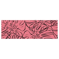 Pink Monstera Banner And Sign 12  X 4  by ConteMonfrey