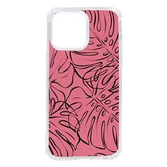 Pink Monstera Iphone 14 Pro Max Tpu Uv Print Case by ConteMonfrey