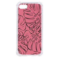 Pink Monstera Iphone Se by ConteMonfrey