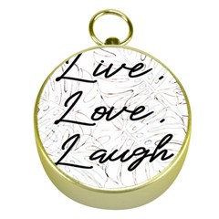 Live Love Laugh Monstera  Gold Compasses by ConteMonfrey