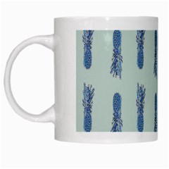 Blue King Pineapple  White Mug by ConteMonfrey
