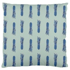 Blue King Pineapple  Standard Premium Plush Fleece Cushion Case (one Side) by ConteMonfrey