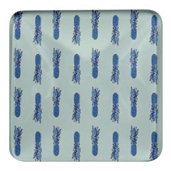 Blue King Pineapple  Square Glass Fridge Magnet (4 Pack) by ConteMonfrey