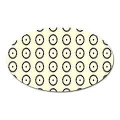 Sharp Circles Oval Magnet by ConteMonfrey