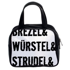 Its A German Thing Bier Brezel Wurstel Strudel Schnitzel Classic Handbag (two Sides) by ConteMonfrey