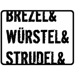 Its A German Thing Bier Brezel Wurstel Strudel Schnitzel Fleece Blanket (large) by ConteMonfrey