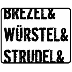 Its A German Thing Bier Brezel Wurstel Strudel Schnitzel Fleece Blanket (medium) by ConteMonfrey