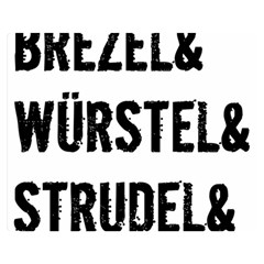 Its A German Thing Bier Brezel Wurstel Strudel Schnitzel Two Sides Premium Plush Fleece Blanket (medium) by ConteMonfrey
