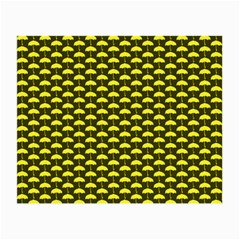 Under My Little Yellow Umbrella Small Glasses Cloth (2 Sides) by ConteMonfrey
